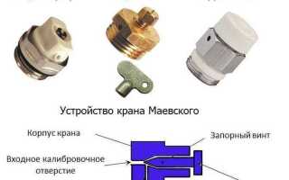 Кран маевского как развернуть в другую сторону