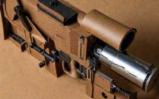 Как сделать пулемет из картона