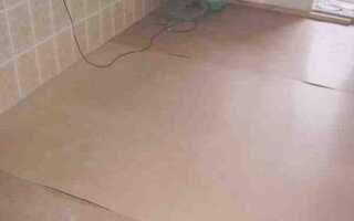 На что приклеить двп к бетонному полу