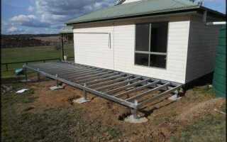 Фундамент для террасы к дому какой лучше