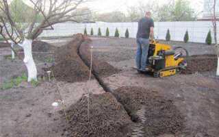 Как осушить грунт при копке траншеи