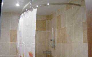 Как сделать над ванной для занавески