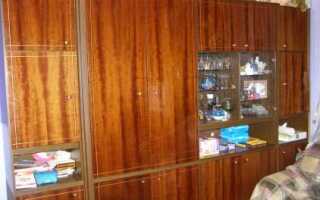 Как обновить старую стенку своими руками в домашних условиях