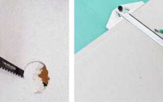 С какой стороны резать гипсокартон ножом