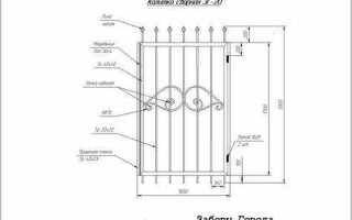 Как навесить деревянную калитку на металлическом столбе