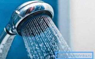 Какой расход воды в душе л мин