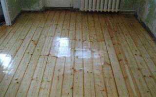 Чем снять старую краску с деревянного пола