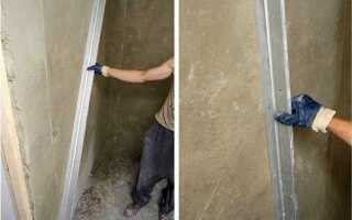 Как сделать угол 90 градусов при штукатурке стен