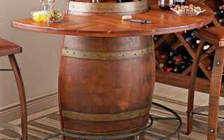 Как сделать стол из бочки