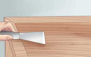 Как убрать гумирку со шпона