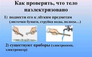 Как узнать наэлектризовано тело или нет