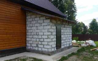 Как привязать пристройку к дому из шлакоблока