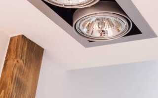 Как расположить светильники на натяжном потолке на кухне