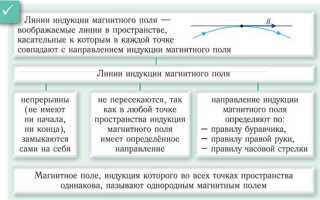 Как определить направление линий магнитного поля