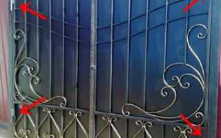 Как приварить петли на ворота из профильной трубы