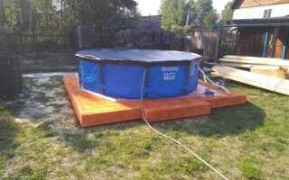 Сколько стоит сделать площадку под каркасный бассейн