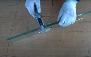 Как разрезать толстое стекло в домашних условиях