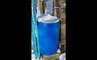 Как закрепить тэн в пластиковой бочке