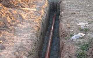 На какую глубину закапывают газовую трубу к частному дому