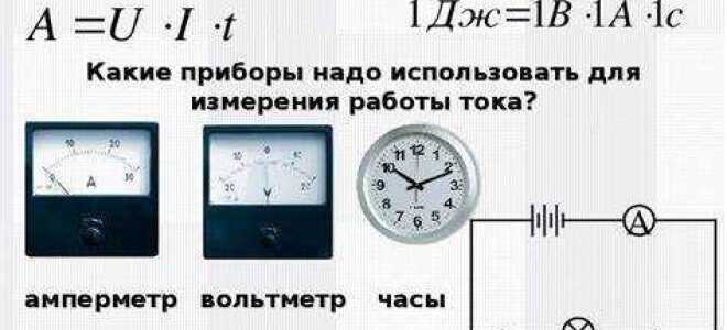 Какие единицы работы электрического тока вы знаете