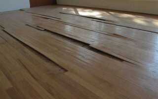 Через сколько вздувается ламинат от воды