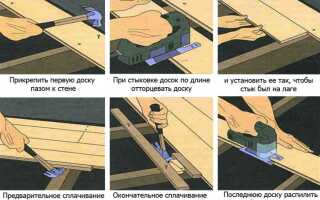 Чем крепить половую доску к лагам