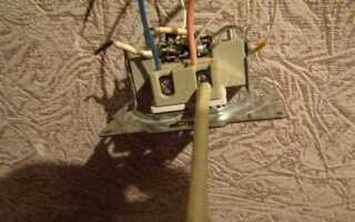 Как разобрать выключатель света одноклавишный