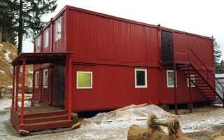 Как сделать домик из двух бытовок