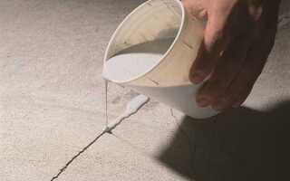 Трещина в стяжке пола что делать