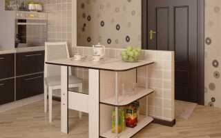 Как собрать кухонный стол раскладной