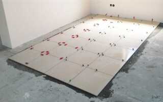 Как положить теплый пол на плитку