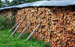 Как сложить поленницу из дров чтобы не упала