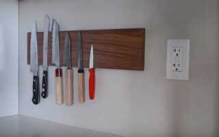 Как сделать магнитный держатель для ножей своими руками