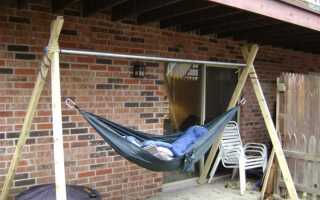 Как повесить кресло гамак на даче