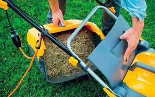 Как собрать травосборник у газонокосилка deworks