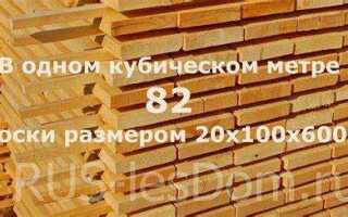 Сколько в кубе доски 25 на 150 6 метров