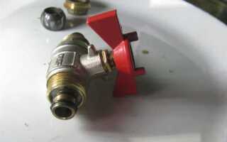 Как снять ручку с шарового крана