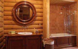 Чем покрасить ванную комнату в деревянном доме