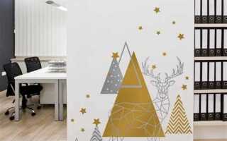 Как снять новогодние наклейки со стекла окна