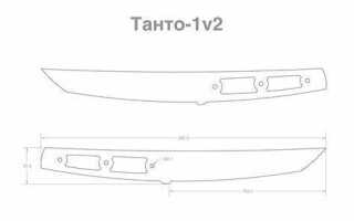 Как сделать нож танто из дерева
