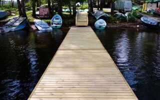 Как построить причал на реке своими руками