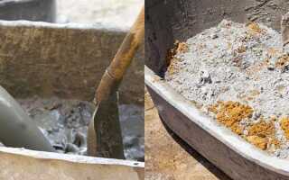 Цемент и песок 1 к 1 что будет