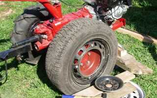 Как поставить жигулевские колеса на мотоблок