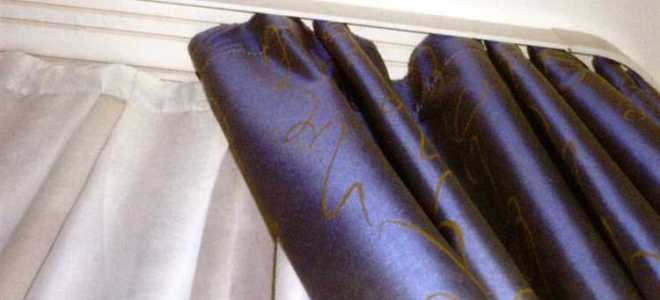 На какой высоте вешать карниз для штор от потолка