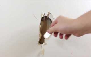 Как заделать дырку в двери межкомнатной из мдф