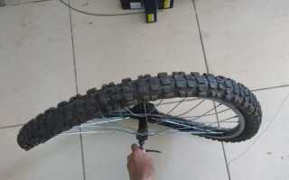 Как исправить восьмерку на колесе питбайка