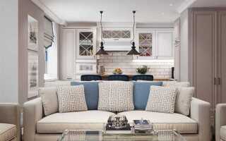 Как оформить два окна в кухне гостиной