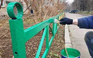 При какой температуре можно красить металл на улице