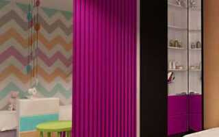 Как разделить комнату шторами при натяжном потолке