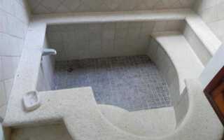 Как сделать ванну из бетона